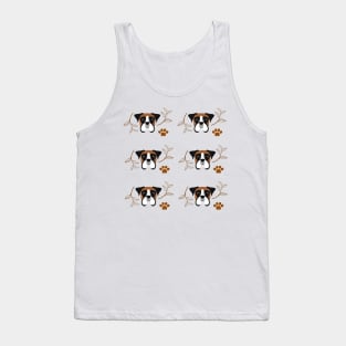 Boxer dog pattern Tank Top